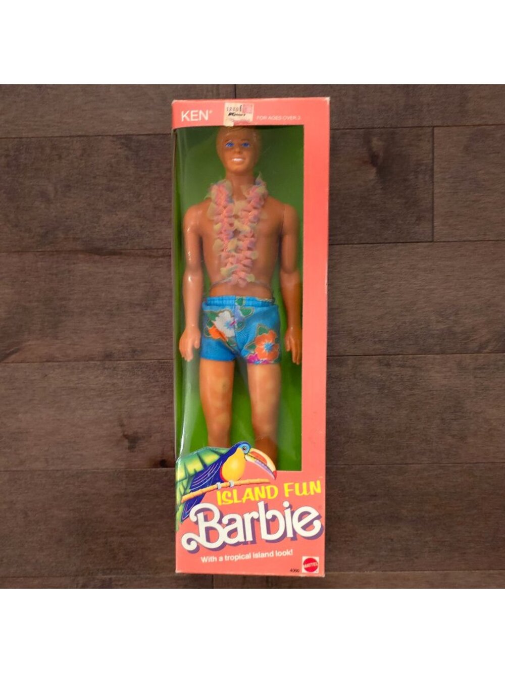 1987 Vintage Barbie Island Fun Ken Doll 4060 Mattel NRFB Tropical Look New - Picture 1 of 9